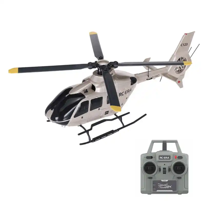RC ERA C123 RC Helicopter 6CH Double Brushless Direct Drive Single Paddle Aileron Free Model 3D Optical Flow EC135